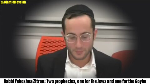 Rabbi Yehoshua Zitron: Two prophecies, one for the Jews and one for the Goyim