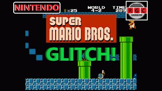Super Mario Bros - Teleport Glitch - Retro Game Clipping