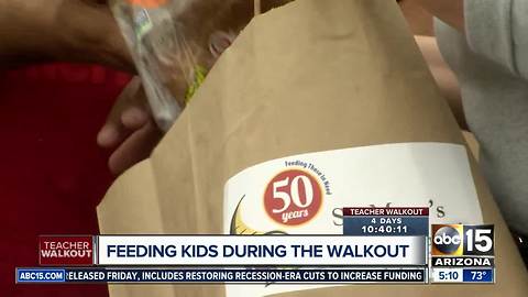 St. Mary's Food Bank helping feed students during teacher walkout