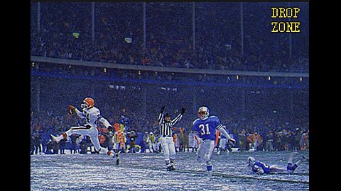 Football in the snow