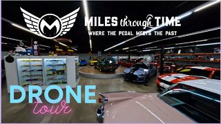 Drone Tour of Miles Through Time Automotive Museum & Vintage Garage Antiques