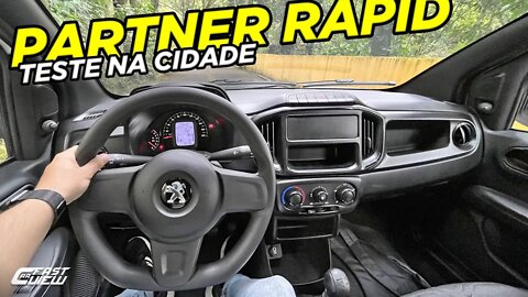 TEST DRIVE NOVO PEUGEOT PARTNER RAPID 2023 MOSTRA-SE VERSÁTIL NA CIDADE E BOM DE DIRIGIR!