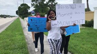 'White Coats for Black Lives' demonstration held in St. Lucie County