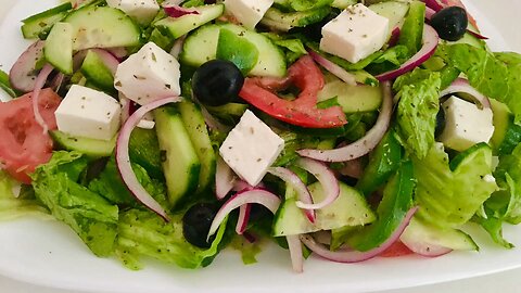 Greek Salad recipe // Healthy salad