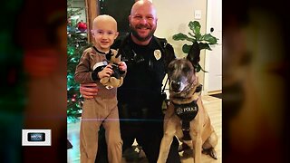 Special friendship between a boy and a police officer