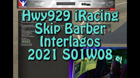 HWY929 iRacing 2021S01W08 | Skip Barber | Interlagos | Fun, close racing