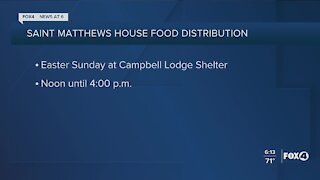 St. Matthew's House will distribute food on Easter