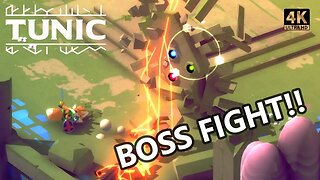 GARDEN KNIGHT BOSS FIGHT! TUNIC Playthrough Part 6 - 4K Gameplay (FULL GAME) PC GAME PASS