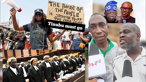 #protest Tinubu must Go. Election tribunal judgement a misplacement of justice /100 days in office