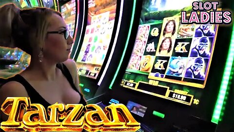 Watch 🤑 Slot Lady MELISSA 🤑 Swing Through The JUNGLE 🌴 on TARZAN!!!