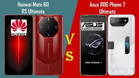 Huawei Mate 60 RS Ultimate VS Asus ROG Phone 7 Ultimate | Comparison | @technoideas360