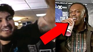 KSI REACTS TO HIS BRAWL WITH DILLON DANIS DURING MISFITS WEIGH-IN | Youtube Boxing | KSI | Boxing