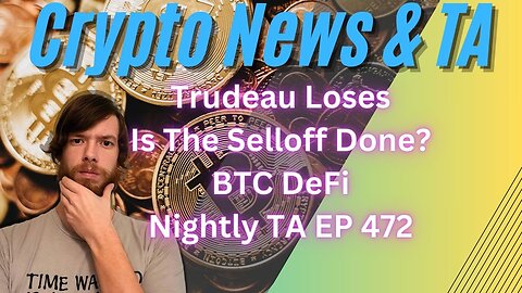 Trudeau Loses, Is The Selloff Done?, BTC DeFi, Nightly TA EP 472 1/25/24