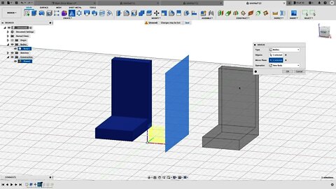 Fusion360 3D Part.10 (3D Mirror). The absolute beginner tutorial help series.