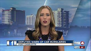 Deputies Warn of Car Burglaries