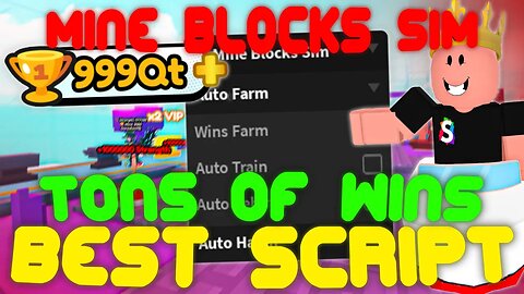 (2023 Pastebin) The *BEST* Mine Blocks Simulator Script! Wins Farm, Auto Rebirth, and more!