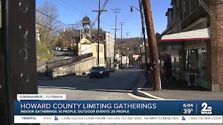 Howard County limiting gatherings starting at 5 p.m.