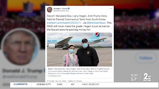 President Trump and Gov. Hogan exchange words on Twitter