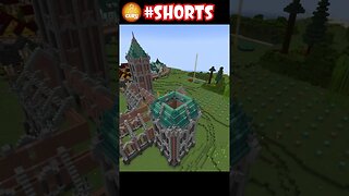 Building a cathedral in Minecraft #short #shorts