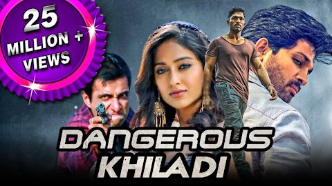Allu Arjun's Blockbuster Hindi Dubbed Movie Dangerous Khiladi | Ileana D'Cruz, Brahmanandam