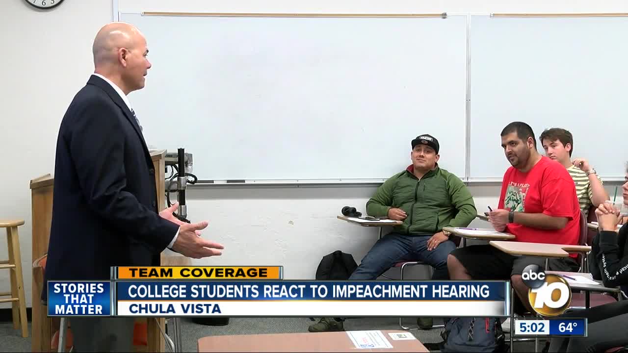 Local college students discuss impeachment