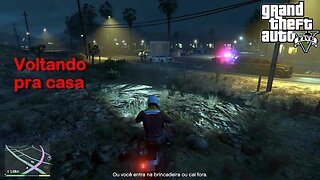 Franklin voltando para casa - GTA 5 - na AMD Radeon RX 580 8GB GDDR5 256bits