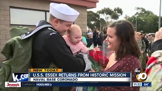 USS Essex returns from historic mission