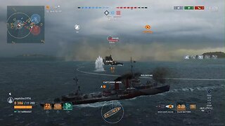 World of Warships: Legends Nice Double Torpedo defeat vs AI