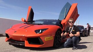 I Raced an Aventador & More! Pirelli Supercar Track Day Experience!