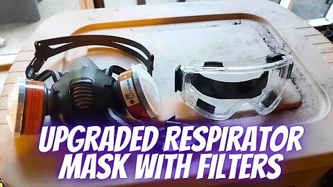 Half Face Respirator with Safety Glasses