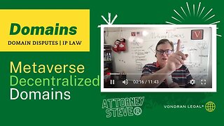 Metaverse 'Distributed' Domains explained by Attorney Steve®
