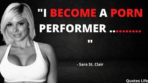 "How to be successful in anything you do" – Sara St. Clair. Actress & Model Quotes.