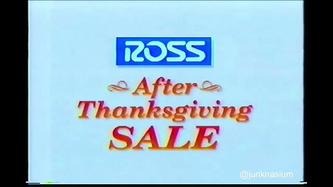 Ross After Thanksgiving Sale 1993 (Black Friday) Commercial