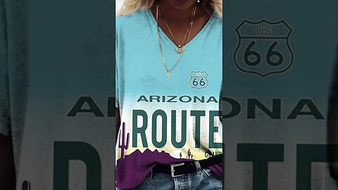 US Route 66 Print Tops