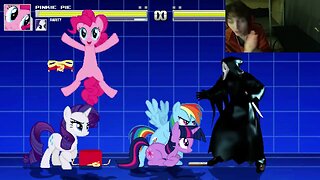 My Little Pony Characters (Twilight Sparkle, Rainbow Dash, And Rarity) VS Ghostface In A Battle