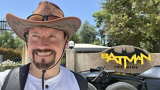 Off Ride Footage of BATMAN: The Ride at Six Flags Magic Mountain, Valencia, California, USA