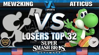 Mew2King (Game & Watch) vs Atticus (Yoshi) - Ultimate Top 32 - VA Esports Online Open