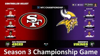 Madden Nfl 23 49ers Vs Vikings Playoffs S3 Championship