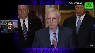 Senator Mitch McConnell FREEZES During Live Presser!