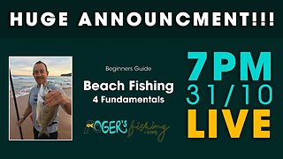UPCOMING LIVE: Beach Fishing Training + Q&A with ROGER OSBORNE 31/10 🐟