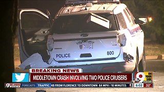 Middletown crash involving two police cruisers