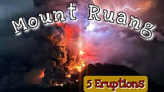 Mount Ruang Indonesia Eruptes 5 Times