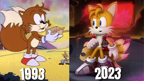 Evolution Of Tails in Sonic Movies & Tv [1993-2023]