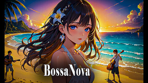 Bossa Nova Jazz - Jazz Relaxing Music & Bossa Nova Music with Ocean Wave Sound for Study & relax