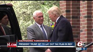 President Trump set to lay out tax plan in Indianapolis