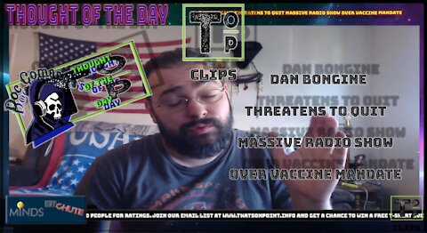 Dan Bongine Threatens To Quit Massive Radio Show Over Vaccine Mandate (Explicit)