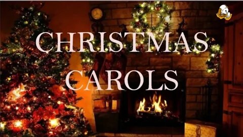CHRISTMAS CAROLS FIREPLACE Ambient Xmas Music, with Crackling Fire.