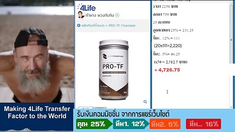 บริษัท 4ไล้ฟ์ (ประเทศไทย) จำกัด จำหน่าย เวย์โปรตีน เสริมสร้างกล้ามเนื้อ whey protien