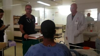 SOUTH AFRICA - Cape Town - Morning rounds at the Groote Schuur Hospital trauma wards (Video) (RYp)