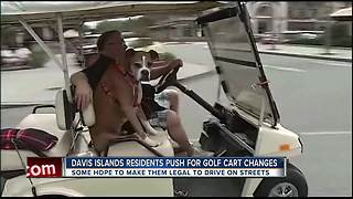 Residents petition to drive golf carts legally on Davis Islands streets